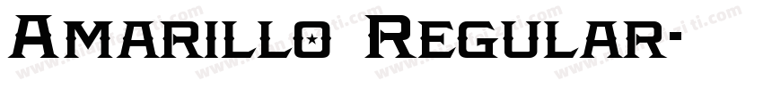 Amarillo Regular字体转换